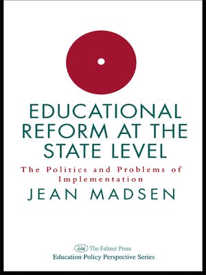 cover image of Educational Reform At the State Level